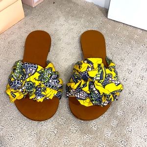 Zara yellow sandals